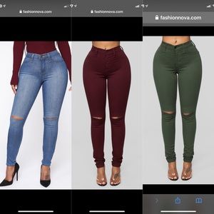 NWT 2X 3 PAIRS OF FASHION NOVA CANOPY JEANS!